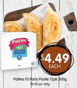 Spudshed Patties FS Party Pastie offer