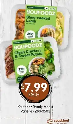Spudshed Youfoodz Ready Meals Varieties offer