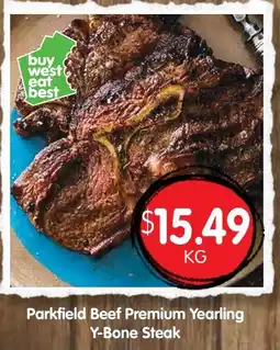 Spudshed Parkfield Beef Premium Yearling Y-Bone Steak offer