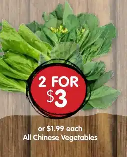 Spudshed All Chinese Vegetables offer