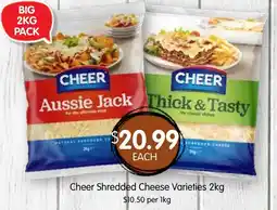 Spudshed Cheer Shredded Cheese Varieties offer