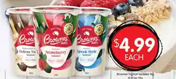 Spudshed Brownes Yoghurt Varieties offer