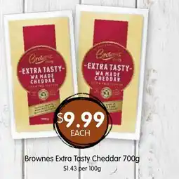 Spudshed Brownes Extra Tasty Cheddar offer