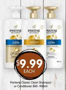 Spudshed Pantene Classic Clean Shampoo or Conditioner offer