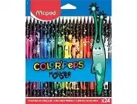 Officeworks Maped Monster Coloured Pencils 24 Pack offer