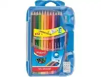 Officeworks Maped Strong Coloured Pencils with Case 12 Pack offer