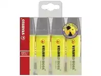 Officeworks Stabilo Boss Highlighters Yellow 4 Pack offer