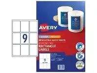 Officeworks Avery Removable Labels 62 x 89mm White 90 Pack offer