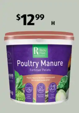 ALDI Rocky Point Poultry Manure Fertiliser Pellets offer