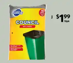 ALDI Power Force Council Bin Liners offer