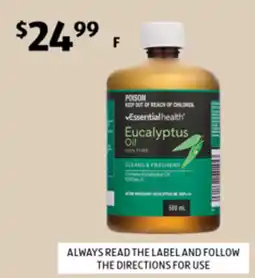 ALDI Essentialhealth Eucalyptus Oil offer