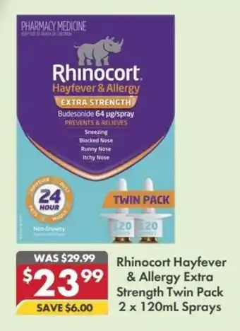 Rhinocort Hayfever & Allergy Extra Strength Twin Pack