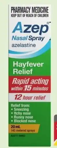 Pharmacy4Less Azep Nasal Spray offer