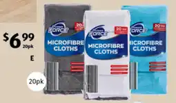 ALDI Power Force Microfibre Cloths offer