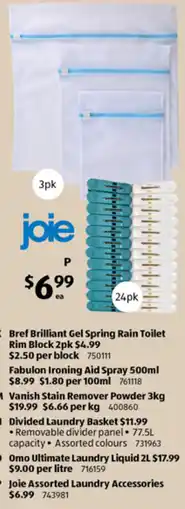 ALDI Joie Assorted Laundry Accessories offer