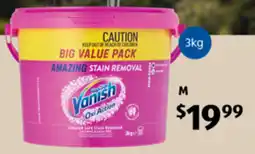 ALDI Vanish Oxi Action Colour Safe Stain Remover offer