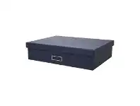 Officeworks Otto Criss Cross A3 Storage Box Navy offer