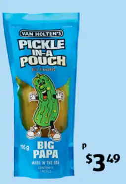 ALDI Van Holten's Pickle In-A Pouch Big Papa offer