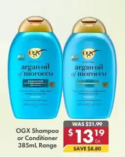 Pharmacy4Less OGX Shampoo or Conditioner offer