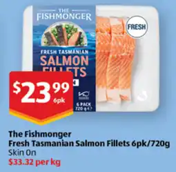 ALDI The Fishmonger Fresh Tasmanian Salmon Fillets offer