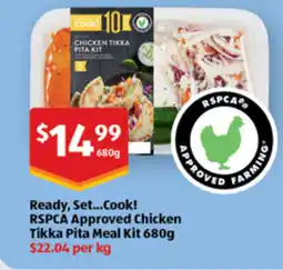 ALDI Ready, Set...Cook! RSPCA Approved Chicken Tikka Pita Meal Kit offer