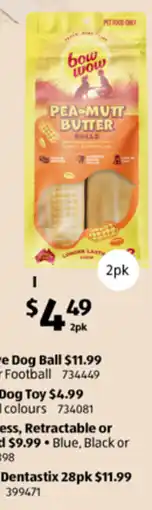ALDI Bow Wow Pea-Mutt Butter Rolls offer
