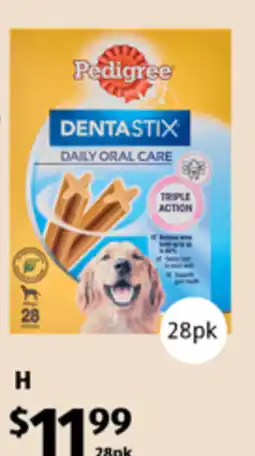 ALDI Pedigree Dentastix Daily Oral Care offer