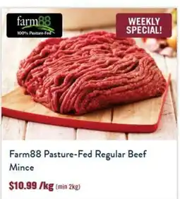 Tasman Butchers Farm88 Pasture-Fed Regular Beef Mince offer