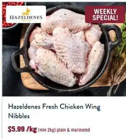 Tasman Butchers Hazeldenes Fresh Chicken Wing Nibbles offer