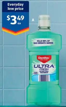 ALDI Dentitex Mouthwash offer