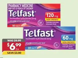 Pharmacy4Less Telfast fexofenadine hydrochloride 60mg offer