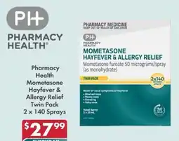 Pharmacy4Less Pharmacy Health Mometasone Hayfever & Allergy Relief Twin Pack offer