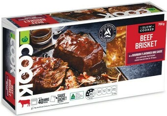 Woolworths Woolworths COOK Slow Cooked Beef Brisket 700g – From the Meat Dept offer