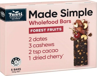 Woolworths Tasti Made Simple 150g Pk 5 offer