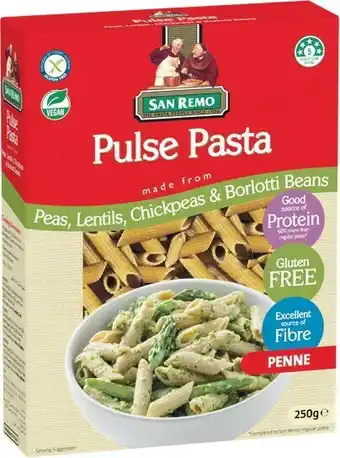 Woolworths San Remo Pasta Pulse Penne 250g offer