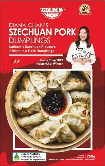 Woolworths Golden Wok Diana Chan’s Dumplings 750g – From the Freezer offer