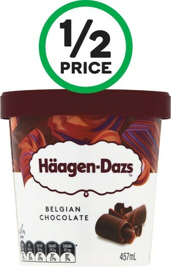 Woolworths Haagen-Dazs Ice Cream 420-457ml offer