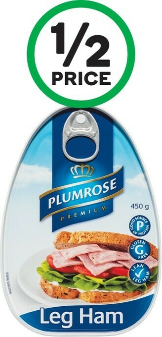 Woolworths Plumrose Ham Leg 450g offer