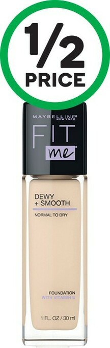 Woolworths Maybelline Fit Me Dewy & Smooth Foundation 30ml offer