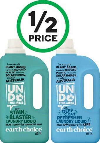 Woolworths Undo This Mess Laundry Liquid 2 Litre offer