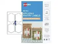Officeworks Avery Rectangle Labels 60 x 84mm White 16 Pack offer