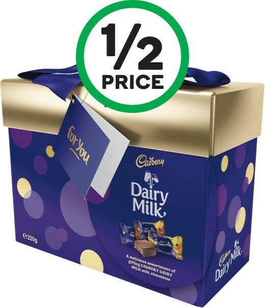 Cadbury Dairy Milk Gift Box 220g offer at Woolworths