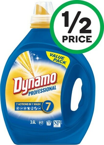 Woolworths Dynamo Professional Laundry Liquid 3.6 Litre offer