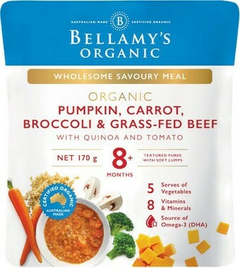 Woolworths Bellamy's Organic Baby Food Pouch 170g offer