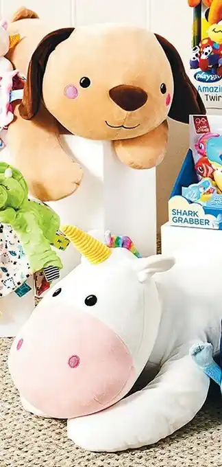 Woolworths Jumbo Lying Plush Puppy or Unicorn offer