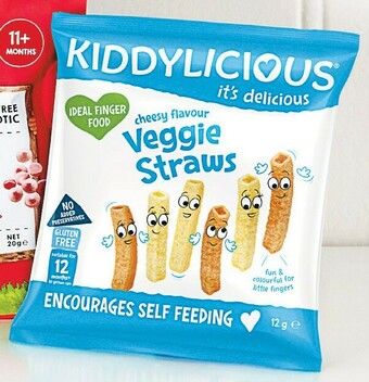 Woolworths Kiddylicious Straws 12g or Puffs 10g offer