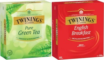Coles Twinings Tea Bags 80 Pack-100 Pack offer