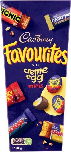 Coles Cadbury Favourites Boxed Chocolate 880g offer