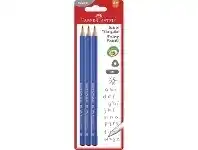 Officeworks Faber-Castell Junior Triangular Graphite Pencils 2B 3 Pack offer