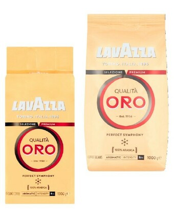 Coles Lavazza Qualita Oro Coffee Beans or Ground 1kg offer
